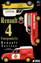 Renault 4 Service Van(3 Liveries)