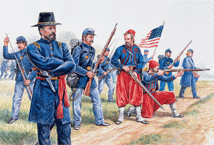 Union Infantry And Zuaves