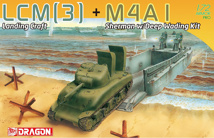 1/72 Lcm(3) Landing Craft + M4A1 W/Deep Wading Kit