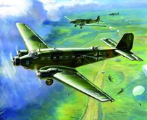 1/200 Junkers Ju-52 Transport Plane