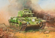 1/100 British Matilda Wwii Tank