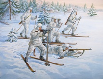 1/72 Soviet Skiers