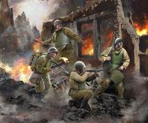 Soviet Assault Sapper Team Ww11